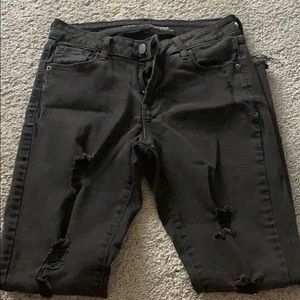 old navy rockstar black jeans